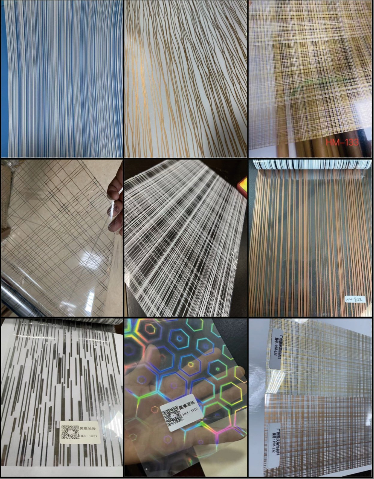 Guoqing patterned decorative films and specialty surface materials